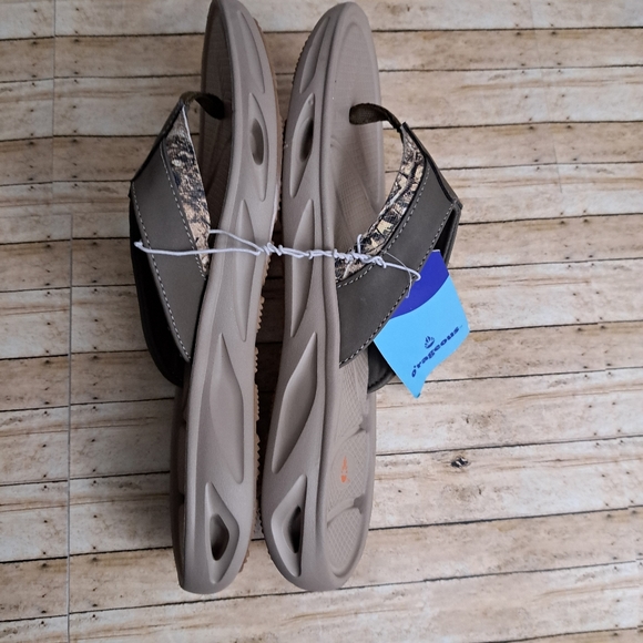 O'Rageous ReelTree Khaki Flip Flop Arch Support Flip flop Thong Sandals Sz 8 - Picture 8 of 11